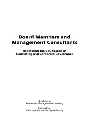 cover image of Board Members and Management Consultants